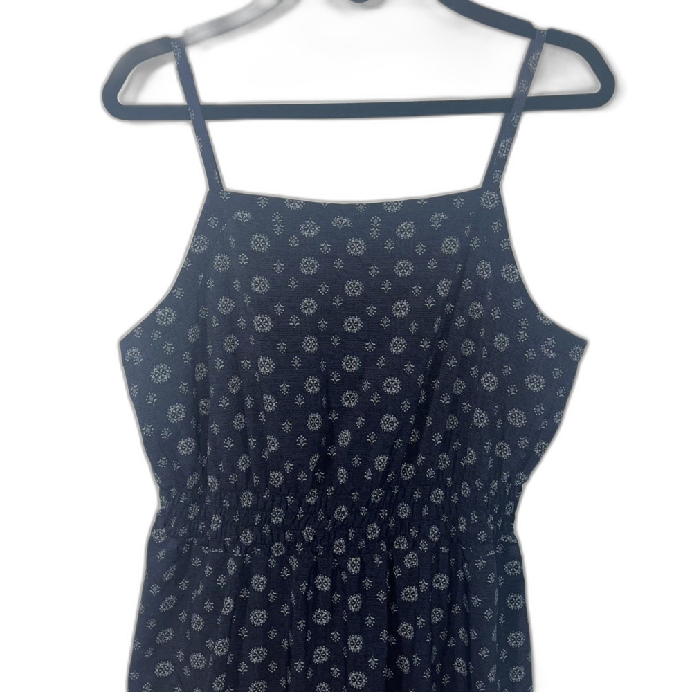 Toad & Co Athletic Tank Dress Navy Flowy Athleisure Hiking Pickleball Comfort M - Picture 7 of 8
